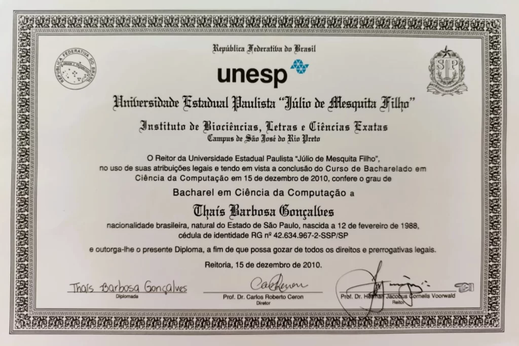 GRADUAÇÃO EM CIÊNCIA DA COMPUTAÇÃO